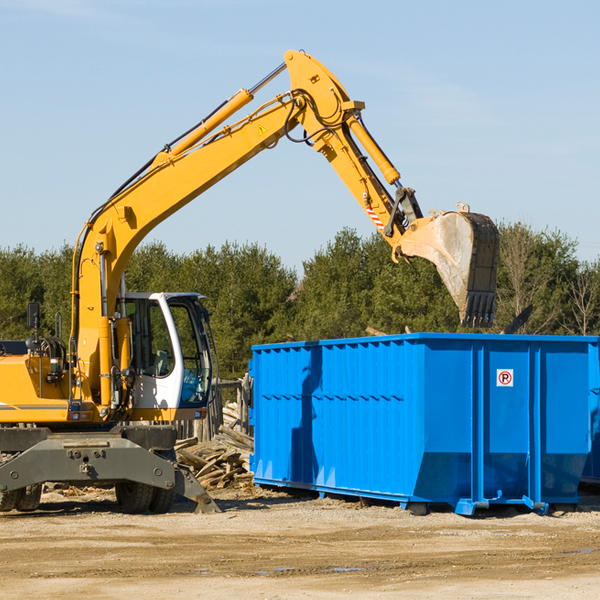 what size residential dumpster rentals are available in Marshall MN